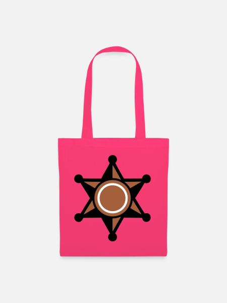 Sheriff Stern Abzeichen Icon - Stoffbeutel - Azalea