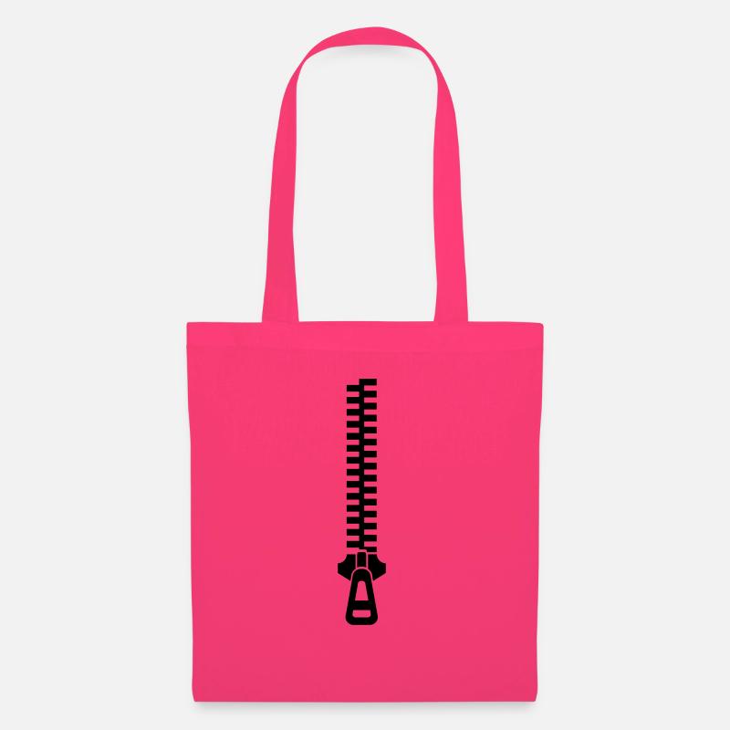closed zipper - Tote Bag - azalea