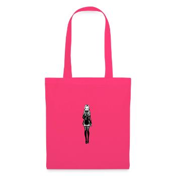 Gothic Frauenfigur Knochenmuster - Stoffbeutel - Azalea - Vorne