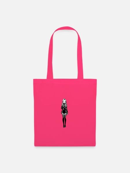 Gothic Frauenfigur Knochenmuster - Stoffbeutel - Azalea