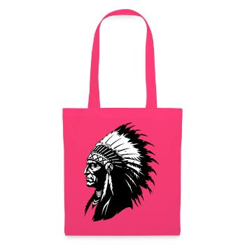 Chef indien - Sac en tissu - rose azalée - Devant