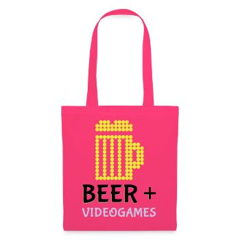 Pixel-Bier-Videospiele - Stoffbeutel - Azalea - Vorne