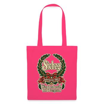 Siebzg Jahrgang 1957 - Stoffbeutel - Azalea - Vorne