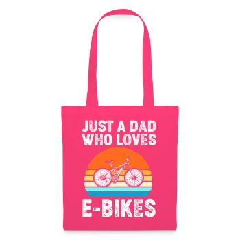 E-Bike EBike E Bike Papa Vatertag - Stoffbeutel - Azalea - Vorne