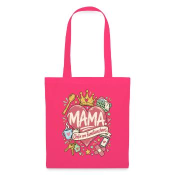 Mama Chefin vom Familienchaos - Stoffbeutel - Azalea - Vorne