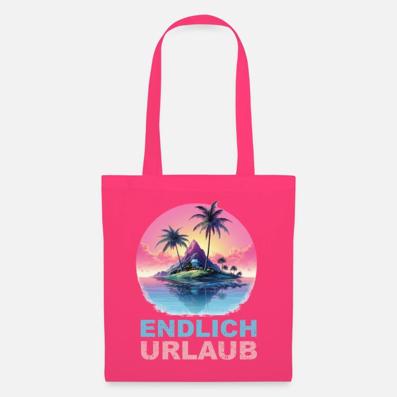 Endlich Urlaub - hell - Stoffbeutel - Azalea