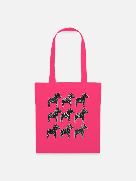 Dala Pferde, Hygge, Dala, Swedish Design,Nordisch - Stoffbeutel - Azalea