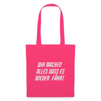 Werkstatt Slogan - Stoffbeutel - Azalea - Vorne