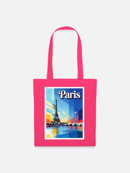 Pariser Prisma-Eiffel - Stoffbeutel - Azalea