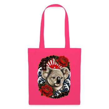 Koala im japanischen Irezumi Tattoo Stil - Stoffbeutel - Azalea - Vorne