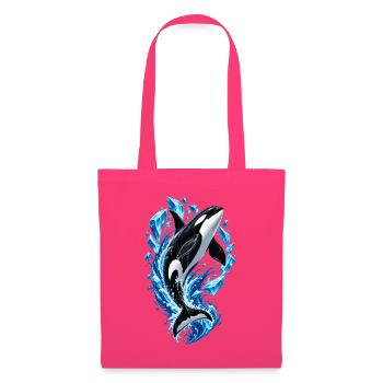 Eisiger Orca Sprung mit Kristallen - Stoffbeutel - Azalea - Vorne