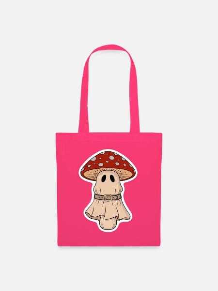 Kleiner Halloween Pilz mit rotem Hut - Stoffbeutel - Azalea