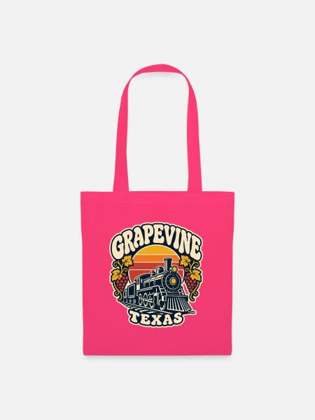 Grapevine Texas Zug Retro - Stoffbeutel - Azalea