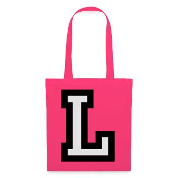 Buchstabe L - Stoffbeutel - Azalea - Vorne