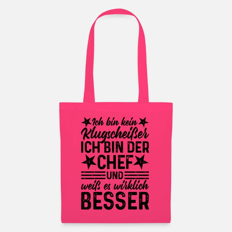 Chef lustiger Spruch Ich bin kein Klugscheißer - Stoffbeutel - Azalea