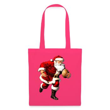 Weihnachtsmann Rugbyspieler - Stoffbeutel - Azalea - Vorne