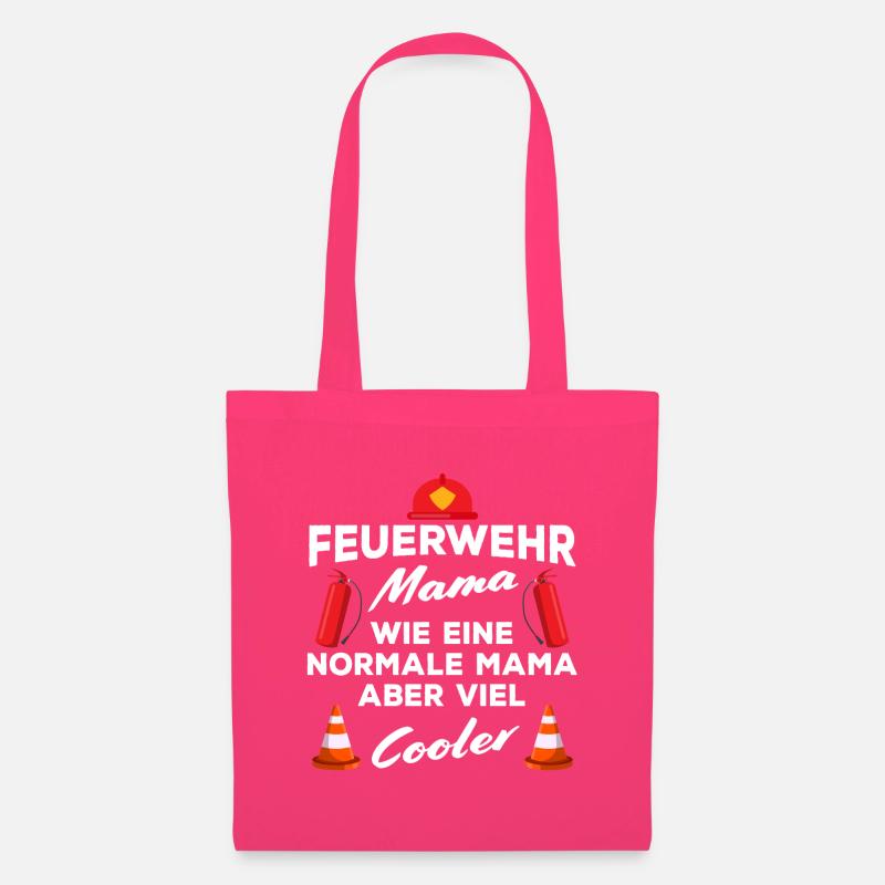 Feuerwehrfrau Mama Feuerwehr Mutter Muttertag - Stoffbeutel - Azalea