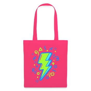 Energy Ray with Neon Colors - Tote Bag - azalea - Front