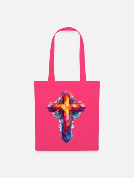 Kreuz Christentum - Stoffbeutel - Azalea