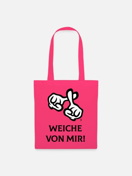 Weiche Von Mir! (Kreuz / Bibel / Religion / 2C) - Stoffbeutel - Azalea