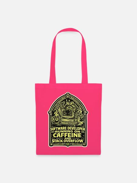 Koffein Und Stack Overflow Entwickler Design - Stoffbeutel - Azalea