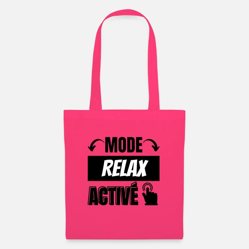 mode relax - Sac en tissu - rose azalée