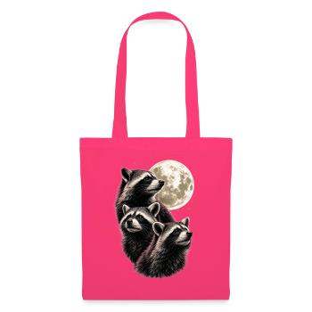 Waschbären Vollmond Nacht Tierliebhaber Lustig - Stoffbeutel - Azalea - Vorne
