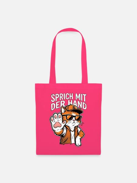 Sprich Mit Der Hand Kater - Stoffbeutel - Azalea