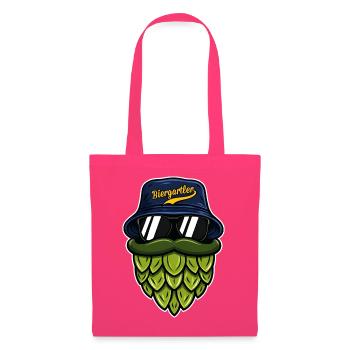 Hopfenheld im Biergarten - BucketHat - Stoffbeutel - Azalea - Vorne