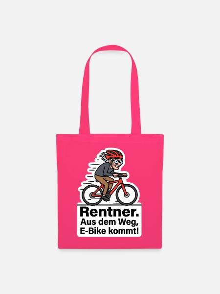 E-Bike Rentner Spruch Lustig T-Shirt Geschenk - Stoffbeutel - Azalea