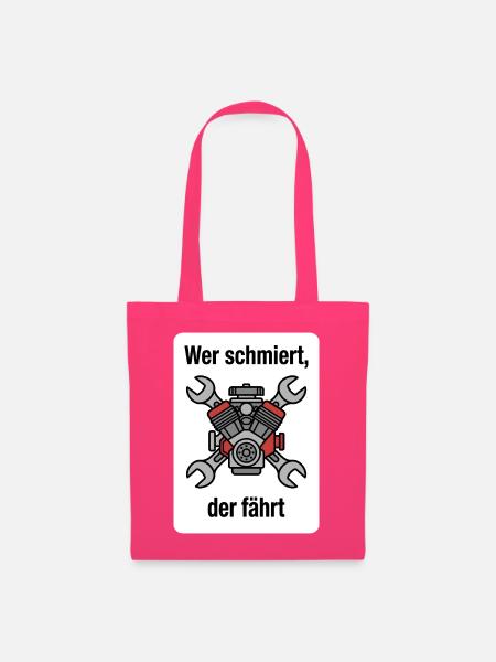 Wer schmiert, der fährt Traktor Schrauber - Stoffbeutel - Azalea