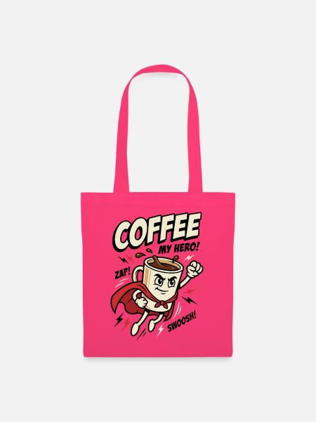 Kaffee-Superheld – Coffee My Hero - Stoffbeutel - Azalea