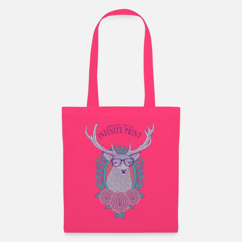 Hipster Hirsch - Stoffbeutel - Azalea