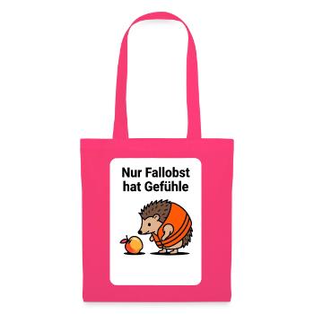 Frutarier Fallobst Gefühle Shirt - Stoffbeutel - Azalea - Vorne