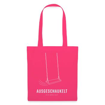 Ausgeschaukelt Kita Ende 2027 Abschied T-Shirt - Stoffbeutel - Azalea - Vorne