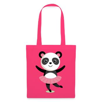 Tanzende Panda mit Tutu - Stoffbeutel - Azalea - Vorne