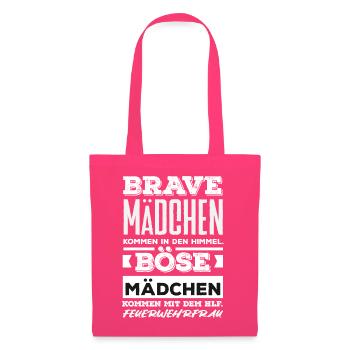 Feuerwehr Feuerwehrmann Geschenk - Stoffbeutel - Azalea - Vorne