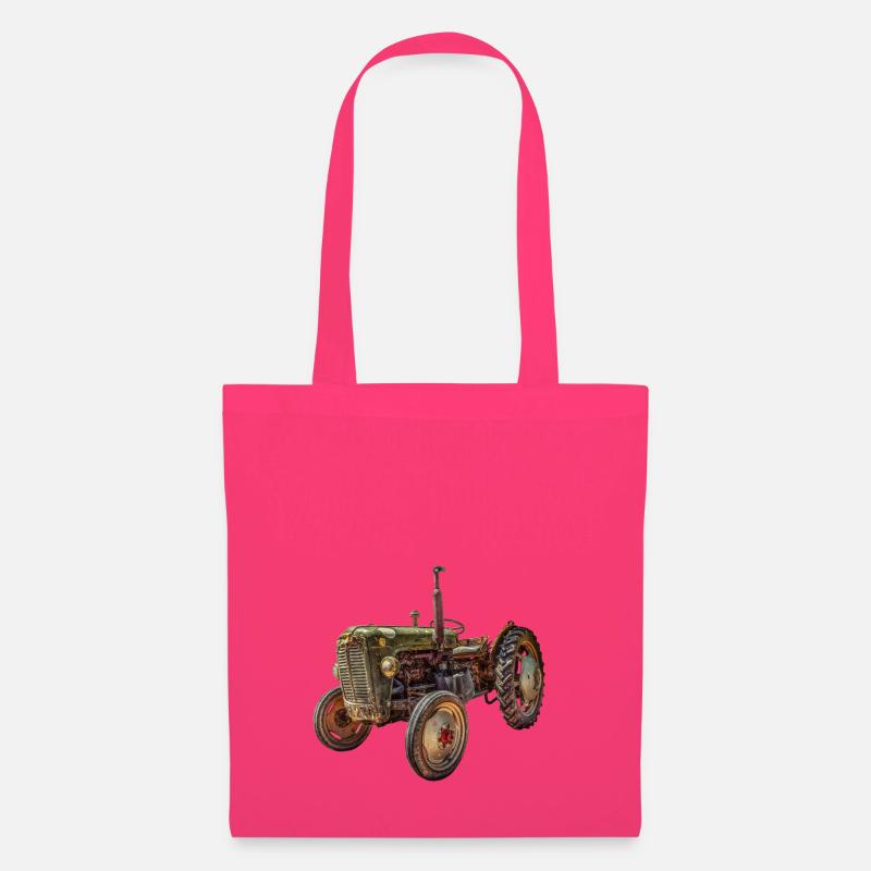 grüner Traktor Oldtimer - Stoffbeutel - Azalea