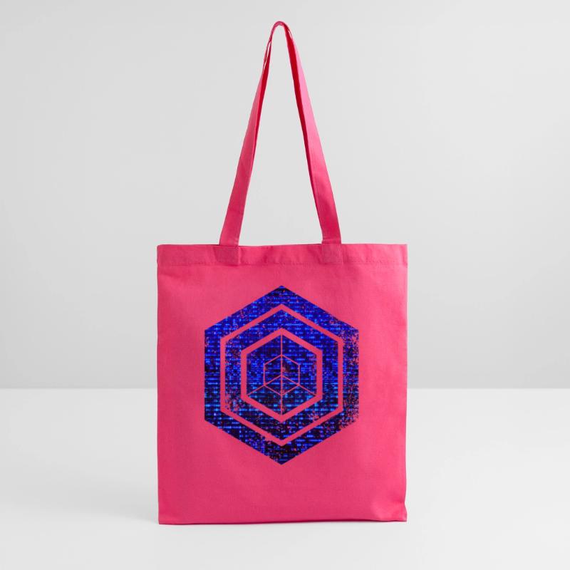 hexagon programming programmer coding geometric Tote Bag