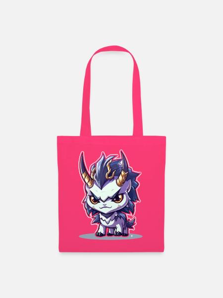 Kleiner Hörnerdrache im Chibi-Stil - Stoffbeutel - Azalea