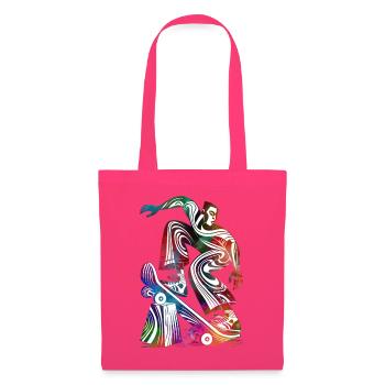 Bunte Skater-Abstraktion - Stoffbeutel - Azalea - Vorne