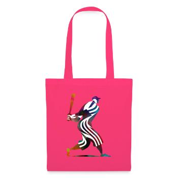 Farbenfroher Baseballspieler - Stoffbeutel - Azalea - Vorne