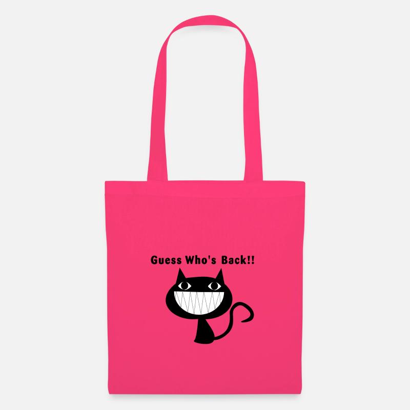 Guess Who´s Back Katze Cat Spruch Geschenk Idee - Stoffbeutel - Azalea