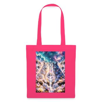 Kosmische Zwillingswölfe - Stoffbeutel - Azalea - Vorne