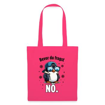 Pingu mit Hoodie und NÖ - Stoffbeutel - Azalea - Vorne