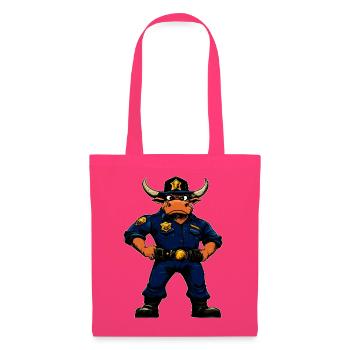 Stiere Polizei / Cop Stier - Stoffbeutel - Azalea - Vorne