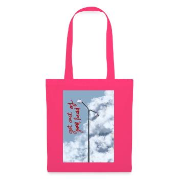 Wolken und Straßenlaterne am Himmel - Stoffbeutel - Azalea - Vorne