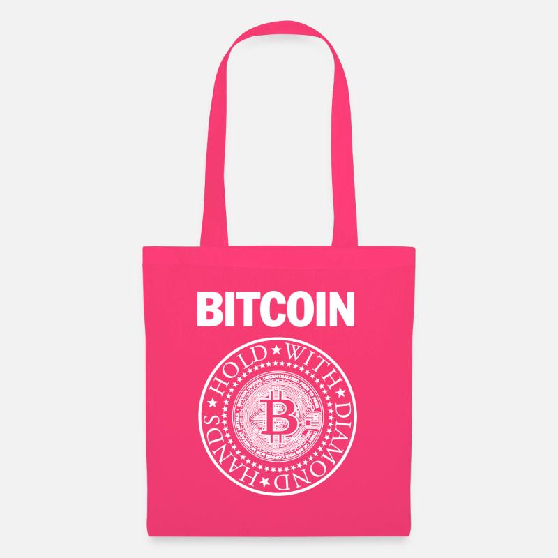 Weißer Bitcoin "Blitzkrieg" - Stoffbeutel - Azalea