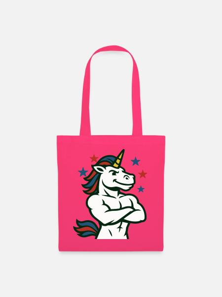 Selbstbewusste Einhorn-Illustration - Stoffbeutel - Azalea
