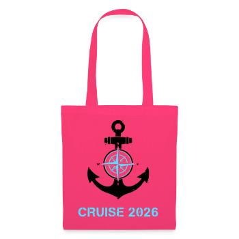 Anker Kompass Cruise 2026 Logo - Stoffbeutel - Azalea - Vorne